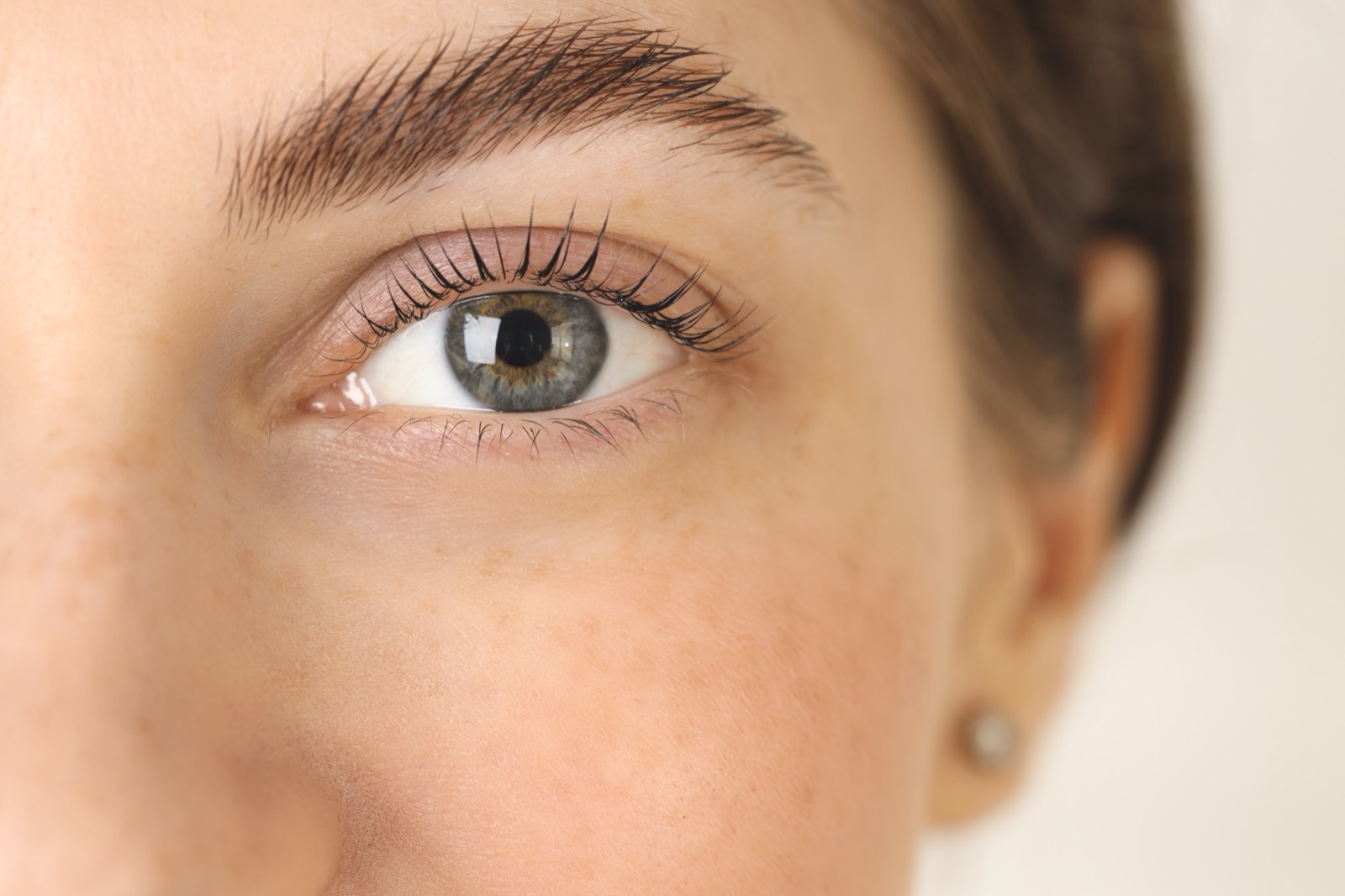 Lash lift in Newark, CA — natural lashes with a soft, lifted curl