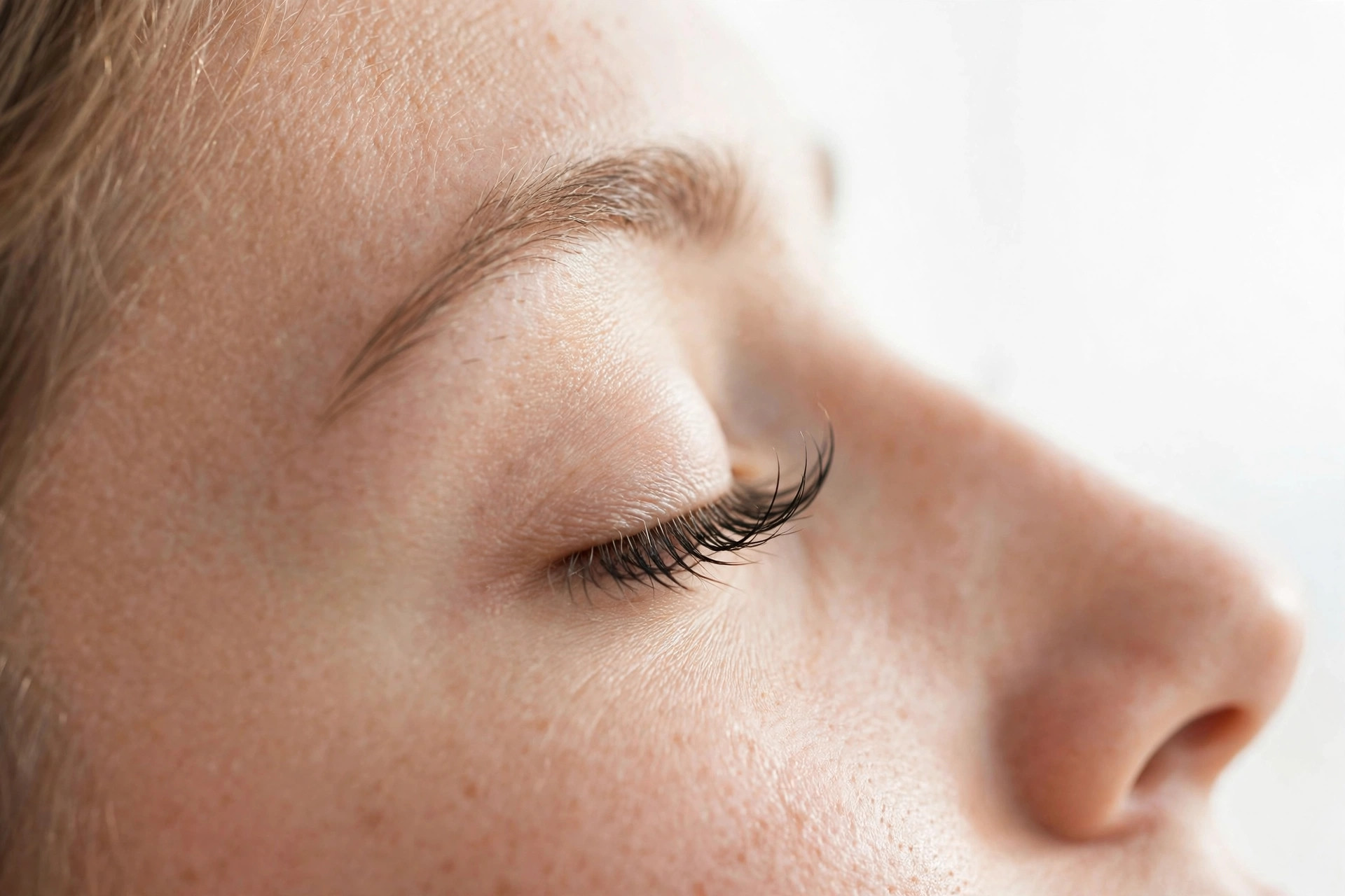 Lash lift and tint in Newark, CA — soft, lifted, naturally dark lashes with no mascara